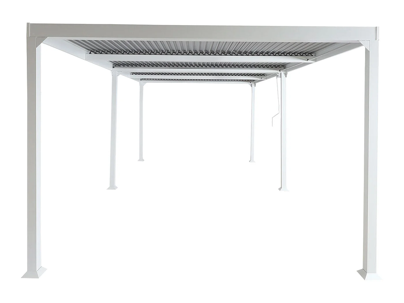 Aluminiumspergola MCW-L41,  hvid