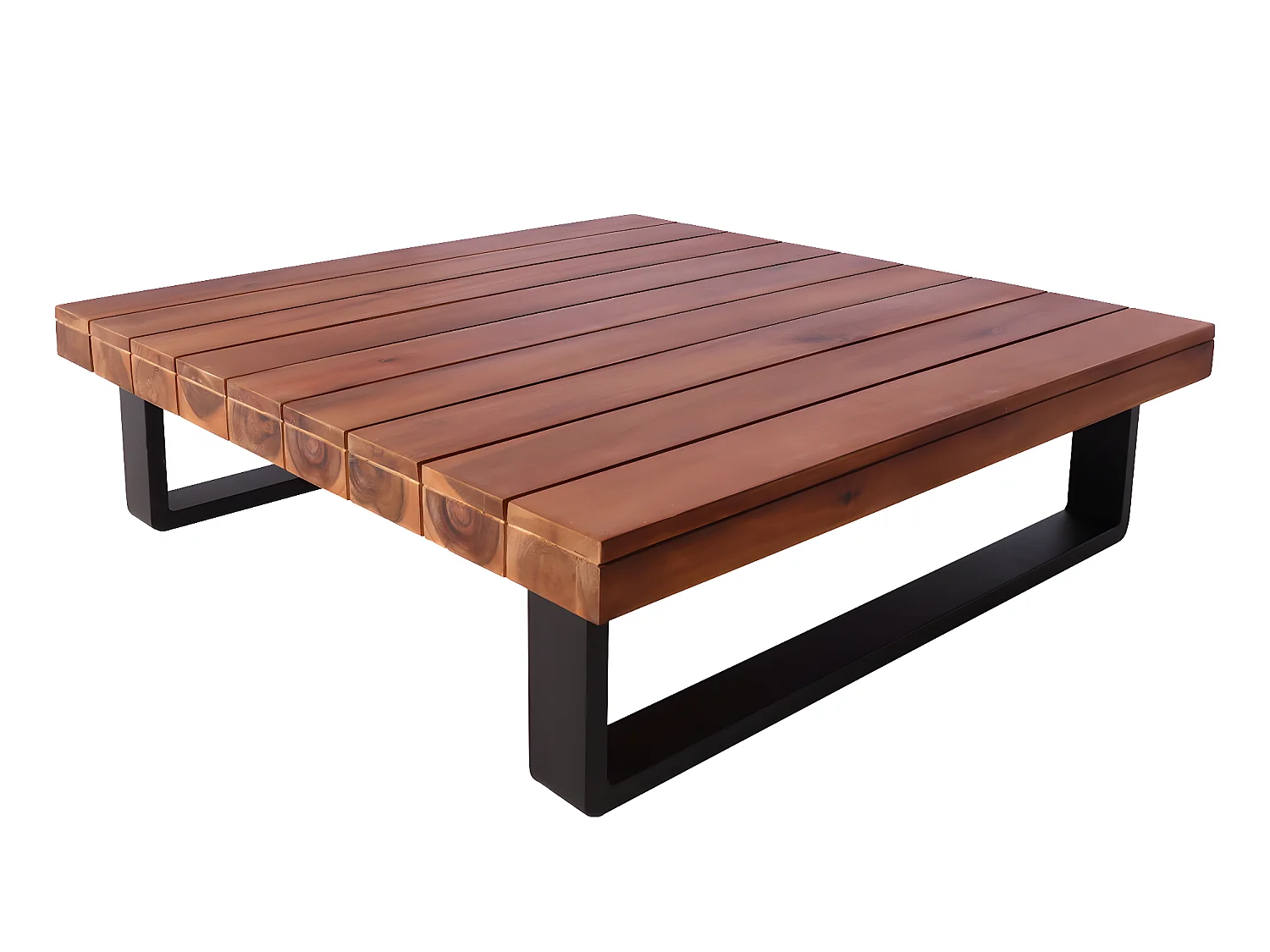 Conjunto de jardim MCW-H54 (conjunto de 4),  castanho, estofos creme branco