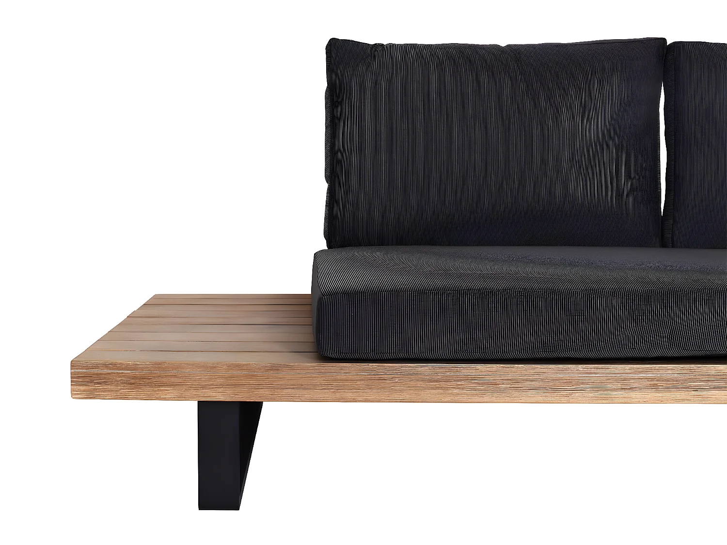 Zestaw ogrodowy MCW-H54 (zestaw 4 sztuk),  jasnobrązowa, ciemnoszara tapicerka