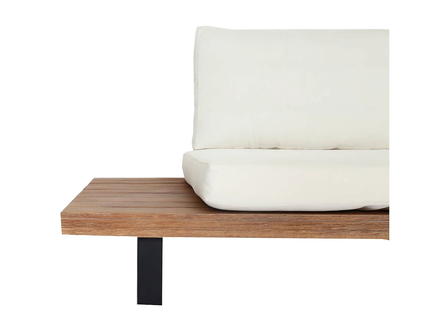 Tuinset MCW-H54 (set van 4),  lichtbruin, bekleding crème wit