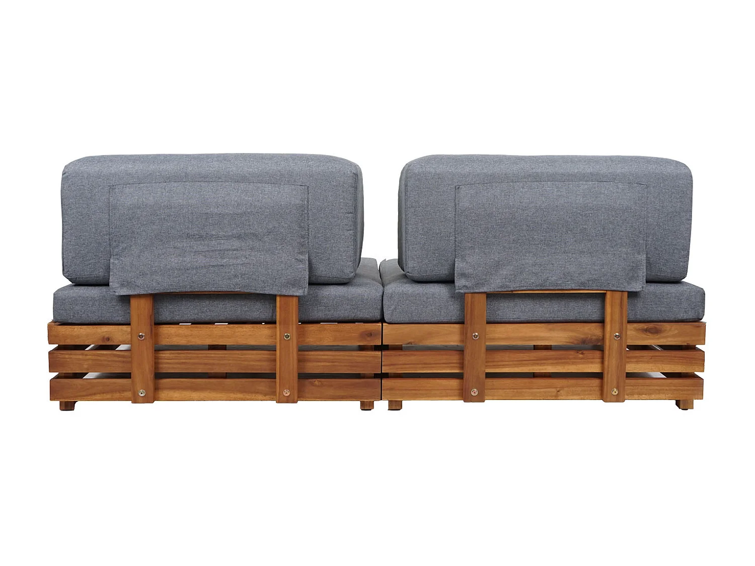 Conjunto de jardim MCW-L28 (conjunto de 4),  estofo cinzento escuro