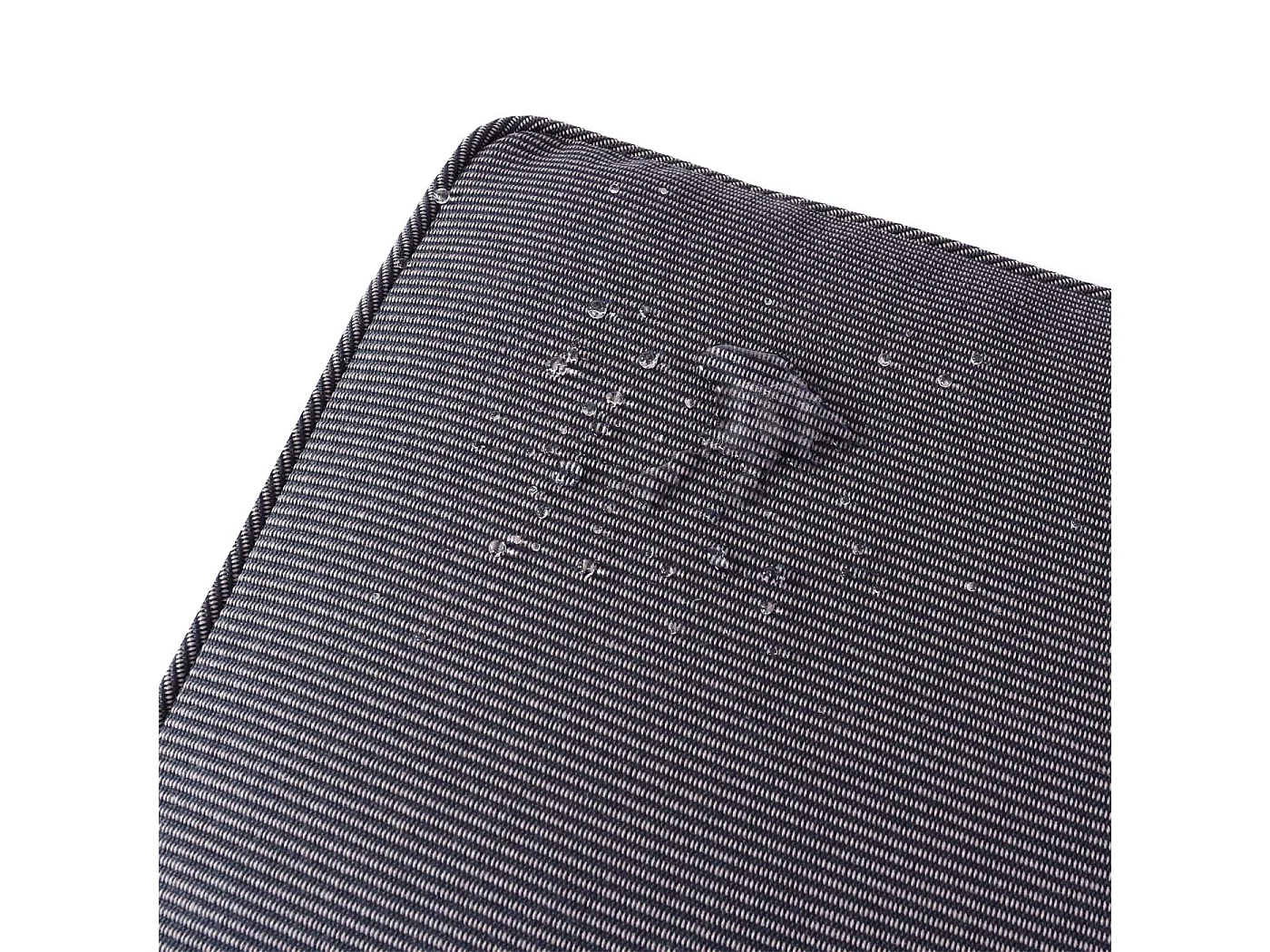 Gartengarnitur MCW-G28 Rattan (4-teilig), Anthrazit, Kissen grau