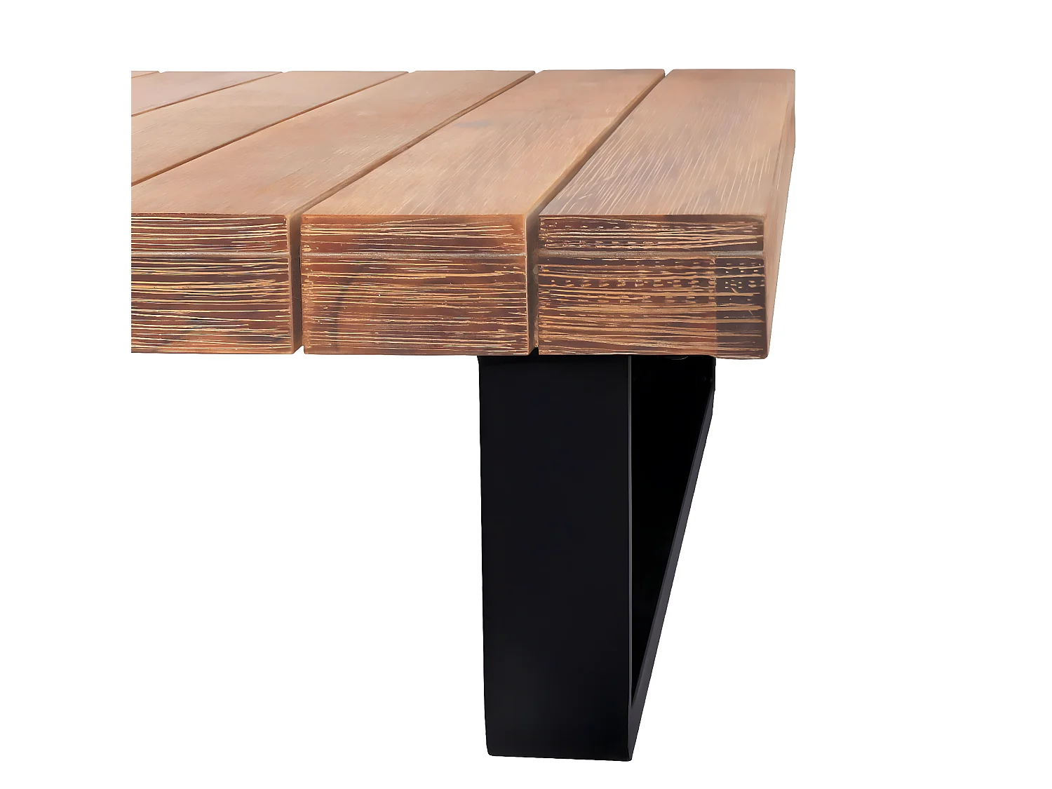 Set salotto giardino esterno salottino MCW-H54 legno acacia alluminio marrone chiaro con cuscini avorio bianco