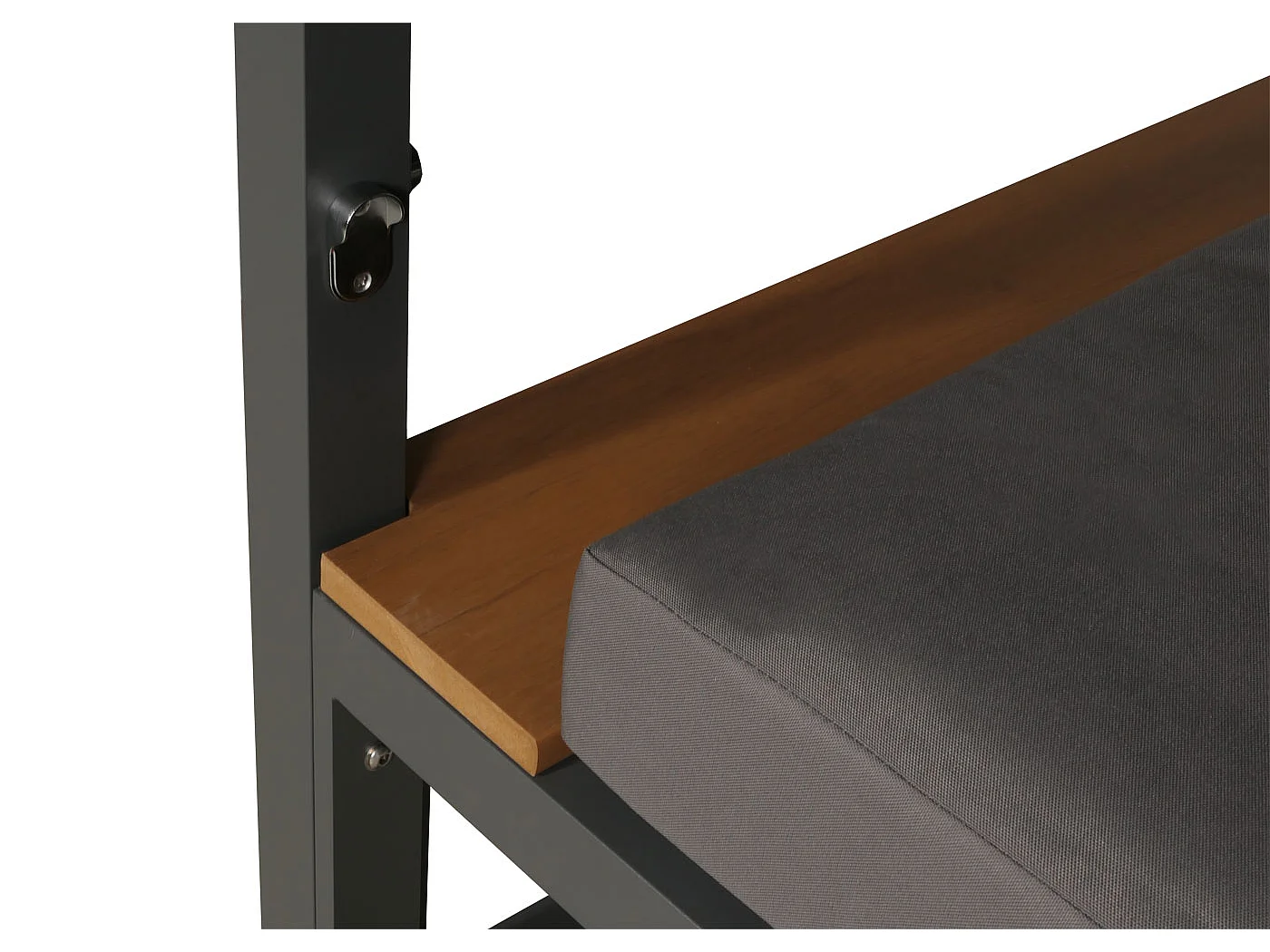 Leżak ogrodowy MCW-M63,  ciemnoszary