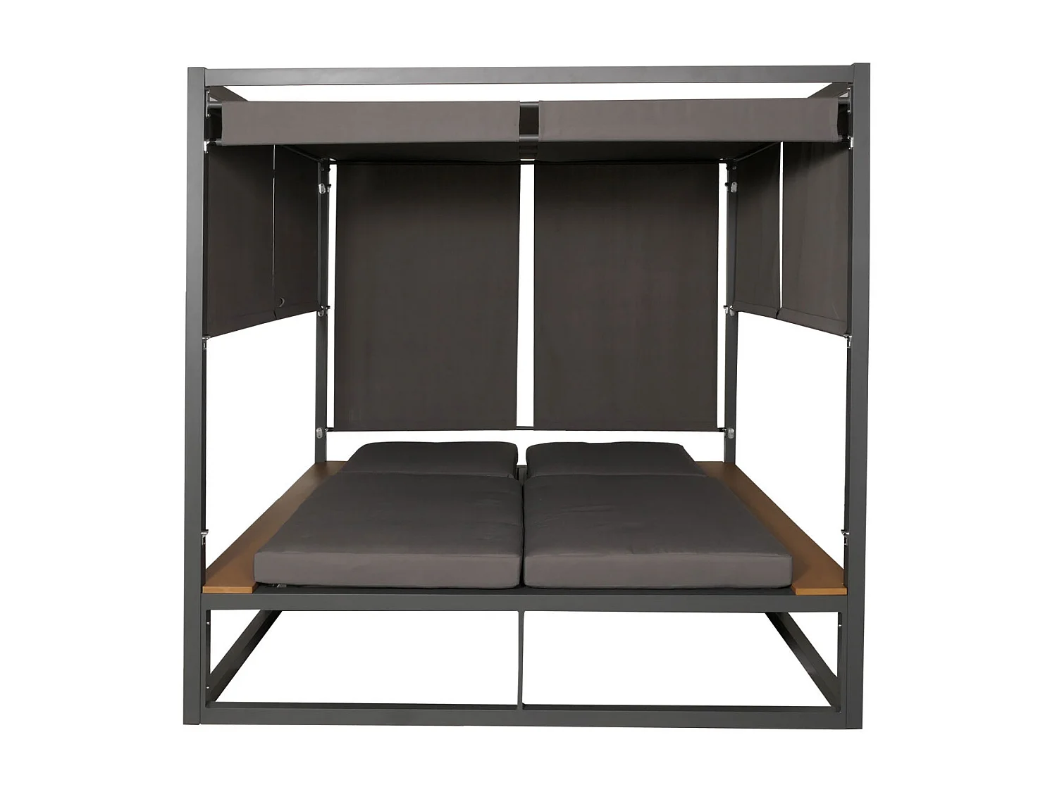 Leżak ogrodowy MCW-M63,  ciemnoszary