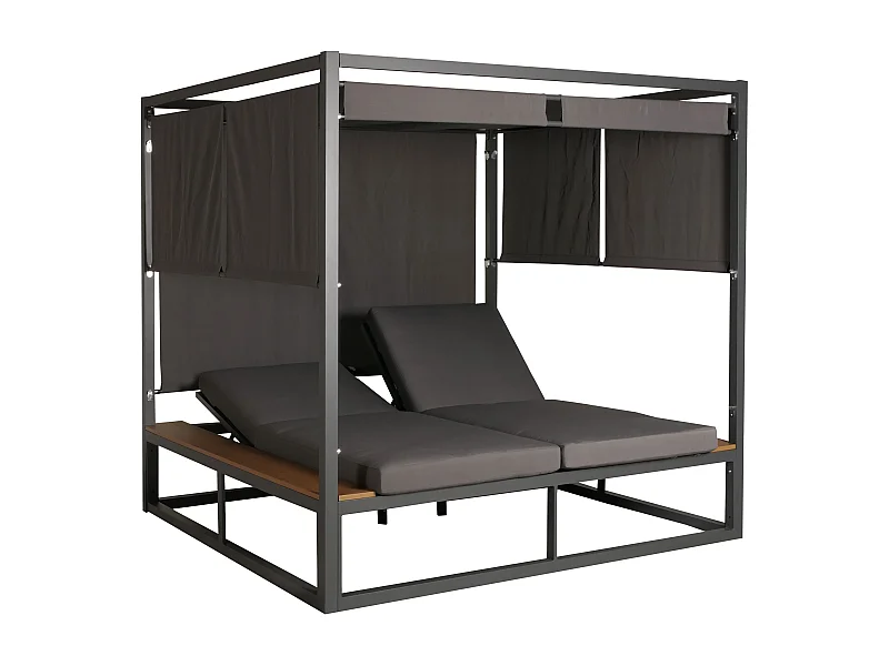 Leżak ogrodowy MCW-M63,  ciemnoszary