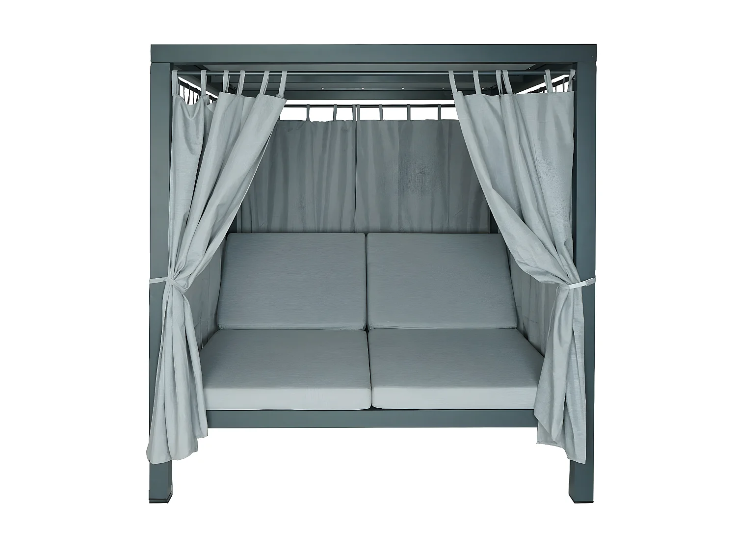 Leżak ogrodowy MCW-J66,  szary