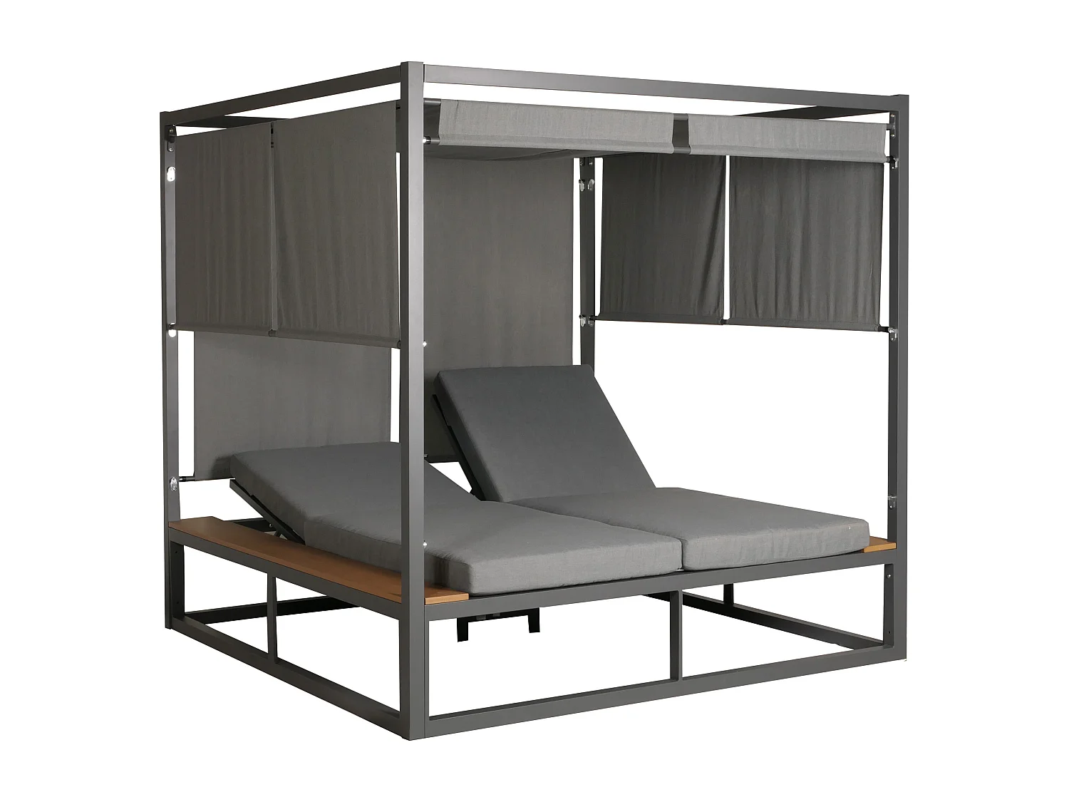 Leżak ogrodowy MCW-M63,  jasnoszary