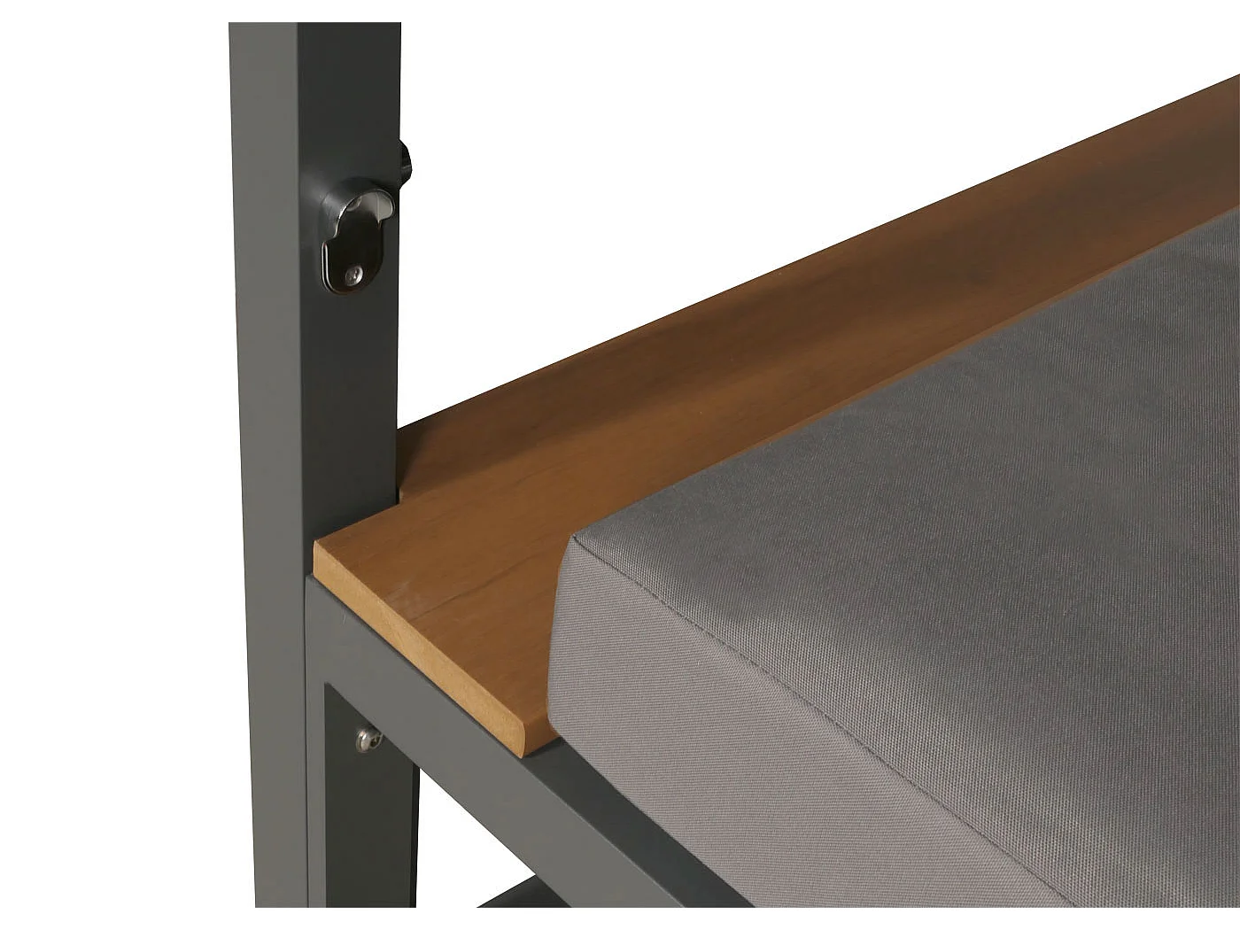 Leżak ogrodowy MCW-M63,  jasnoszary