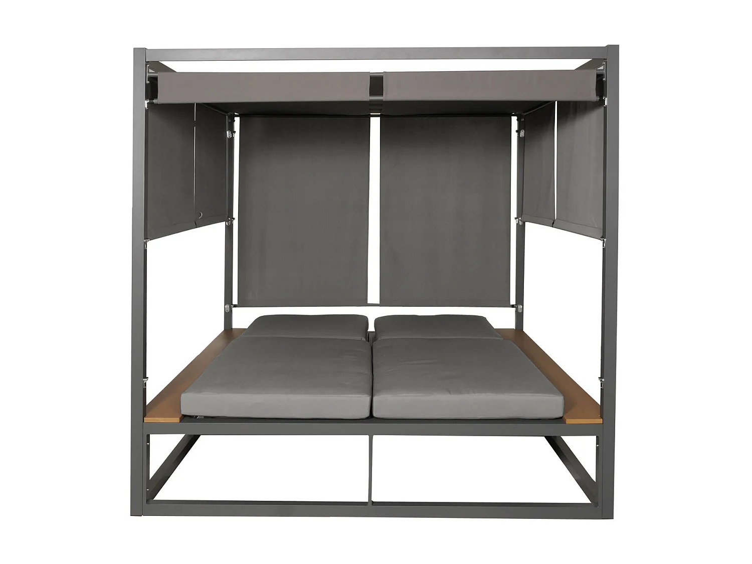 Leżak ogrodowy MCW-M63,  jasnoszary