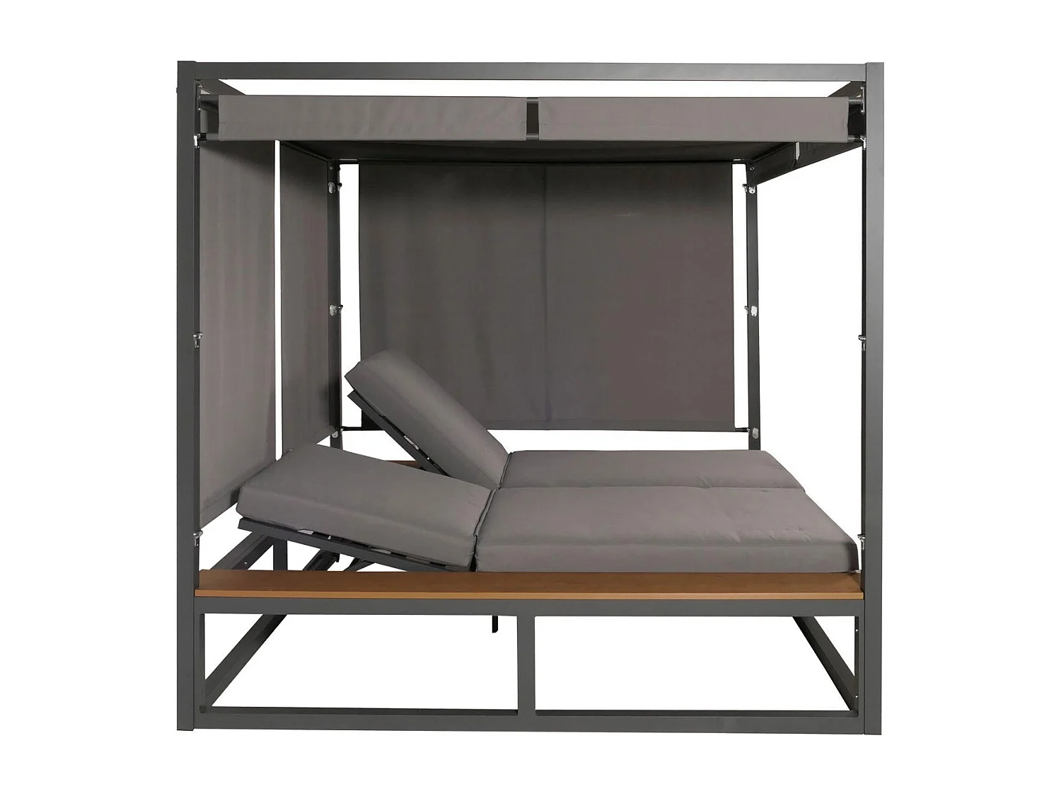 Leżak ogrodowy MCW-M63,  jasnoszary