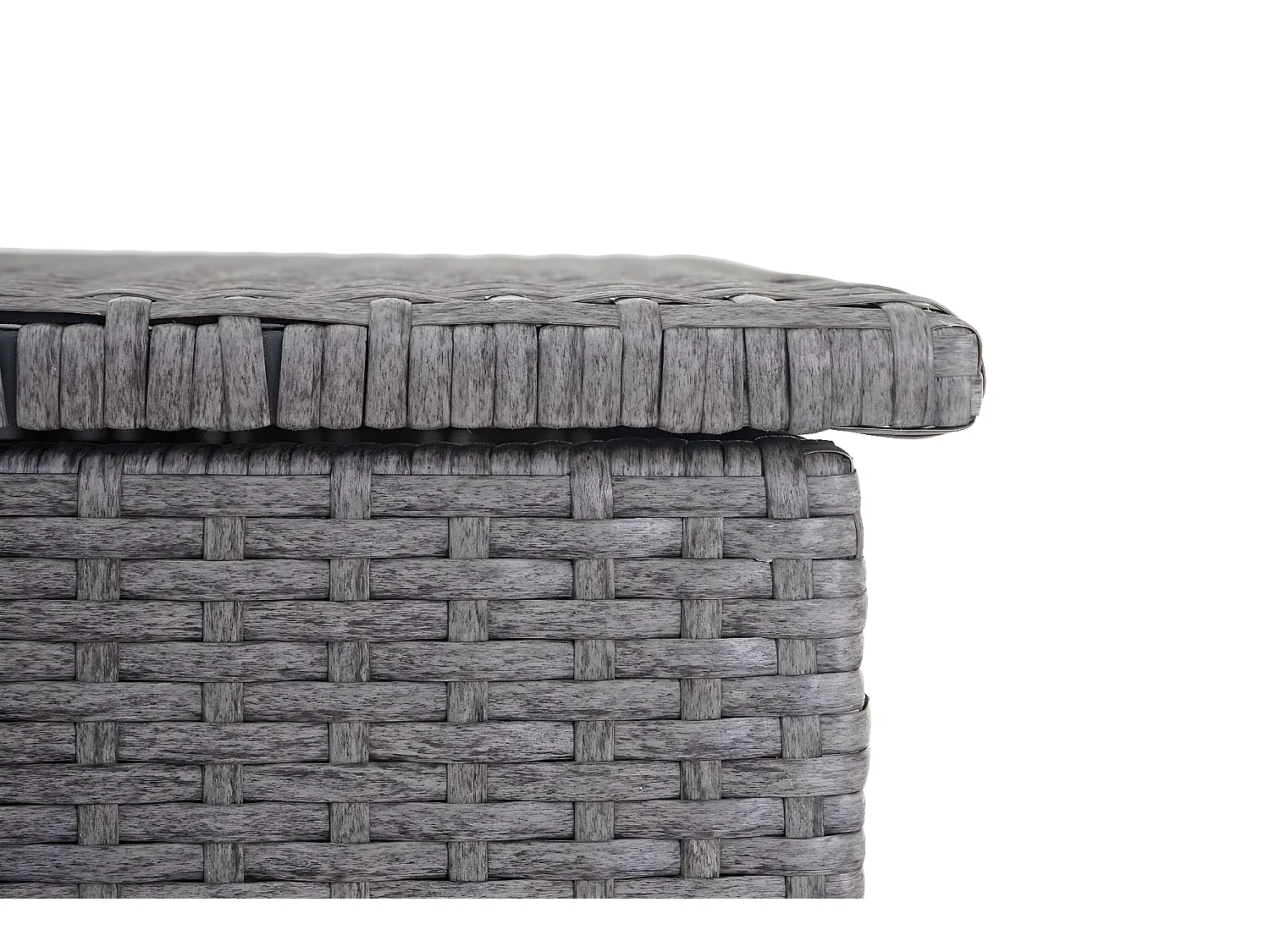 Poduszka z polirattanu MCW-D88 II,  Basic grey, 51x115x59cm 250l