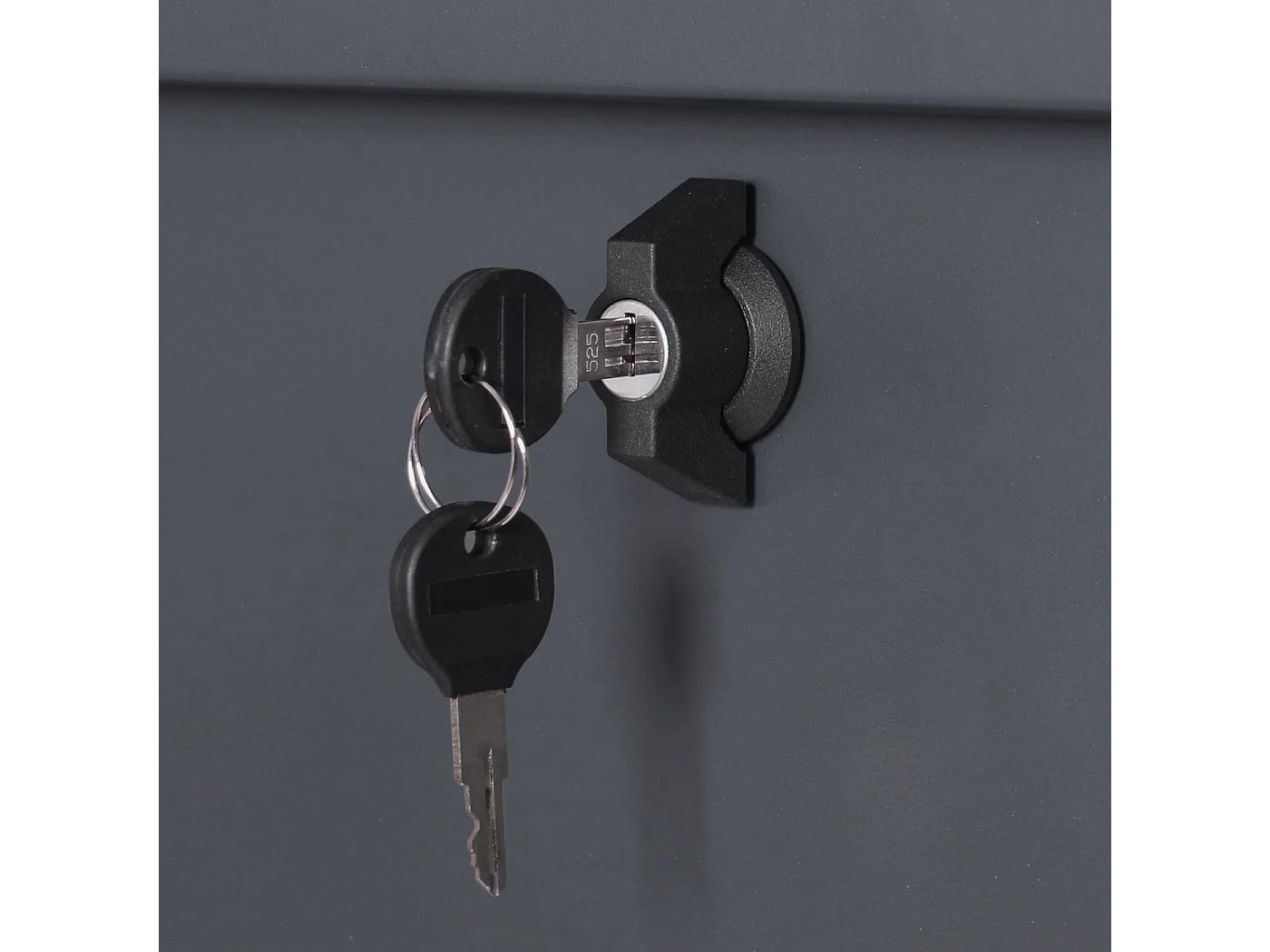 Baule contenitore cassapanca da esterno MCW-J56 acciaio inox 692l antracite