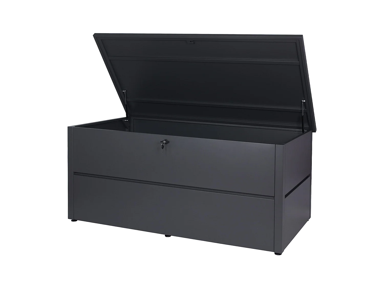 Baule contenitore cassapanca da esterno MCW-J56 acciaio inox 783l antracite