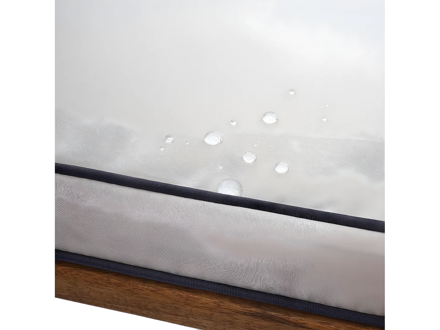 Gartenbank MCW-E99, Bank Sitzbank 2-Sitzer, Akazie Holz massiv MVG-zertifiziert 112cm, braun Polster creme