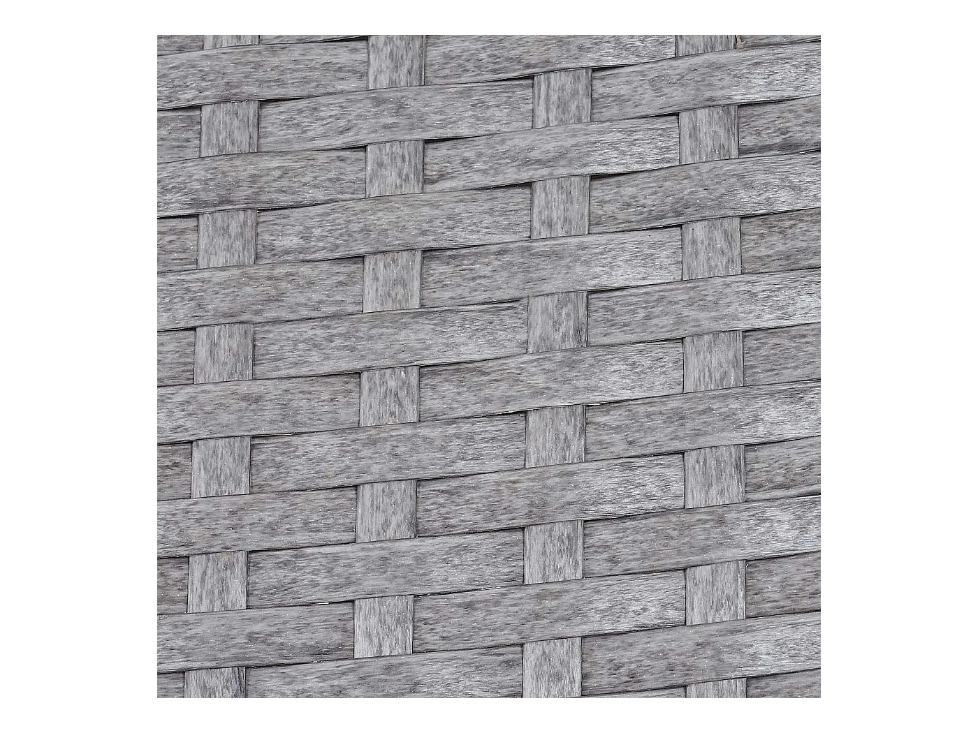 3-osobowa ławka ogrodowa z polirattanu Hamar,  Szary, poduszki antracytowe