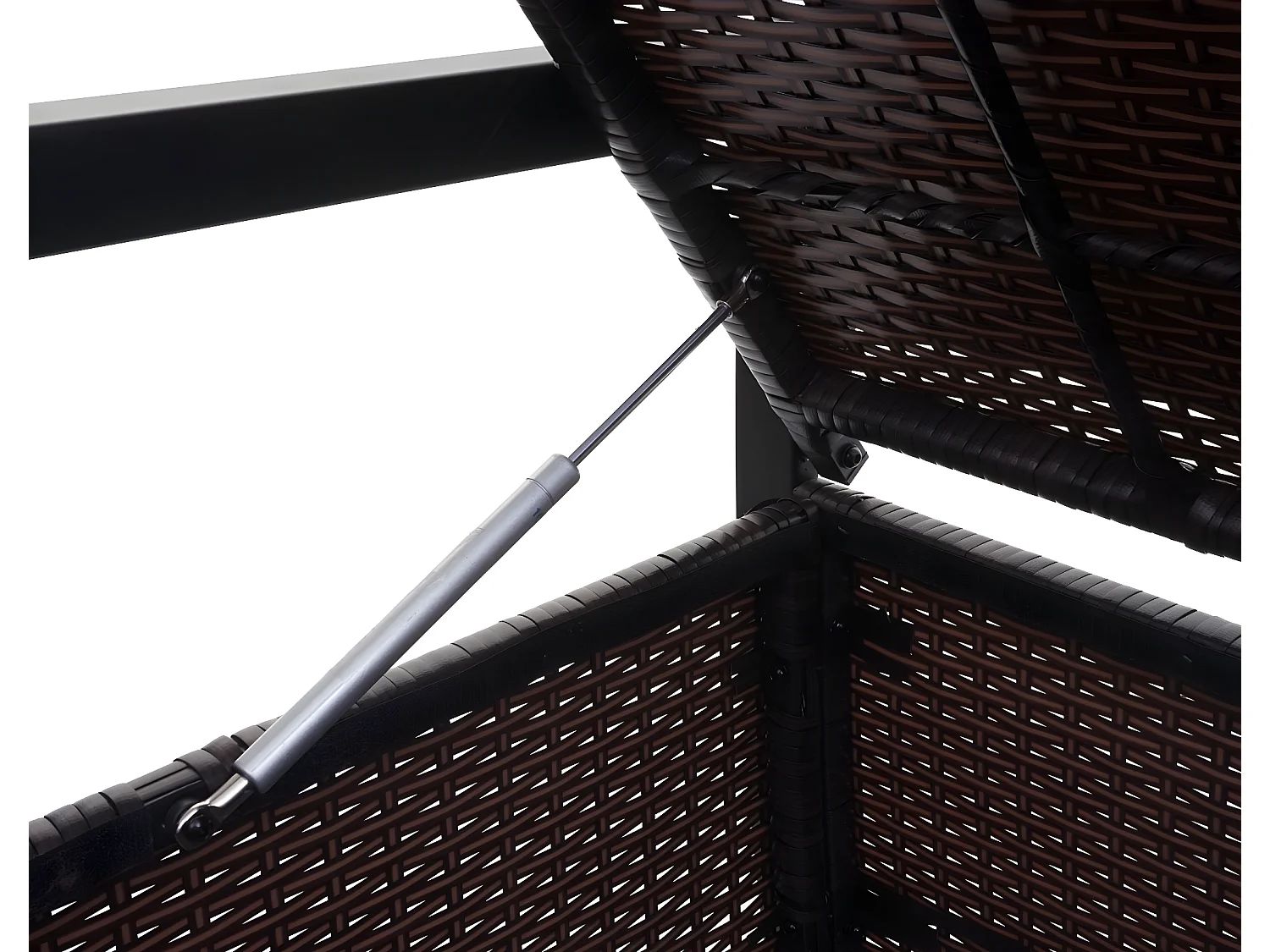 Poly-Rattan 3er Sitzbank MCW-F39, Braun, Kissen creme