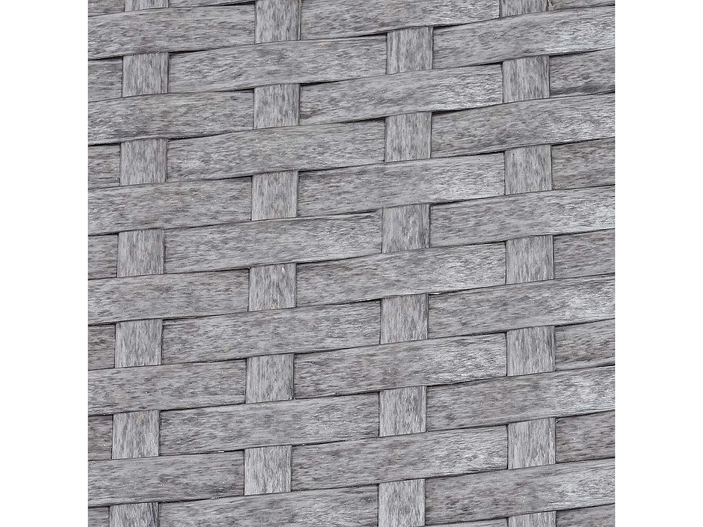 Divano sofa esterno giardino 3 posti Halden 154cm polyrattan grigio con cuscino avorio