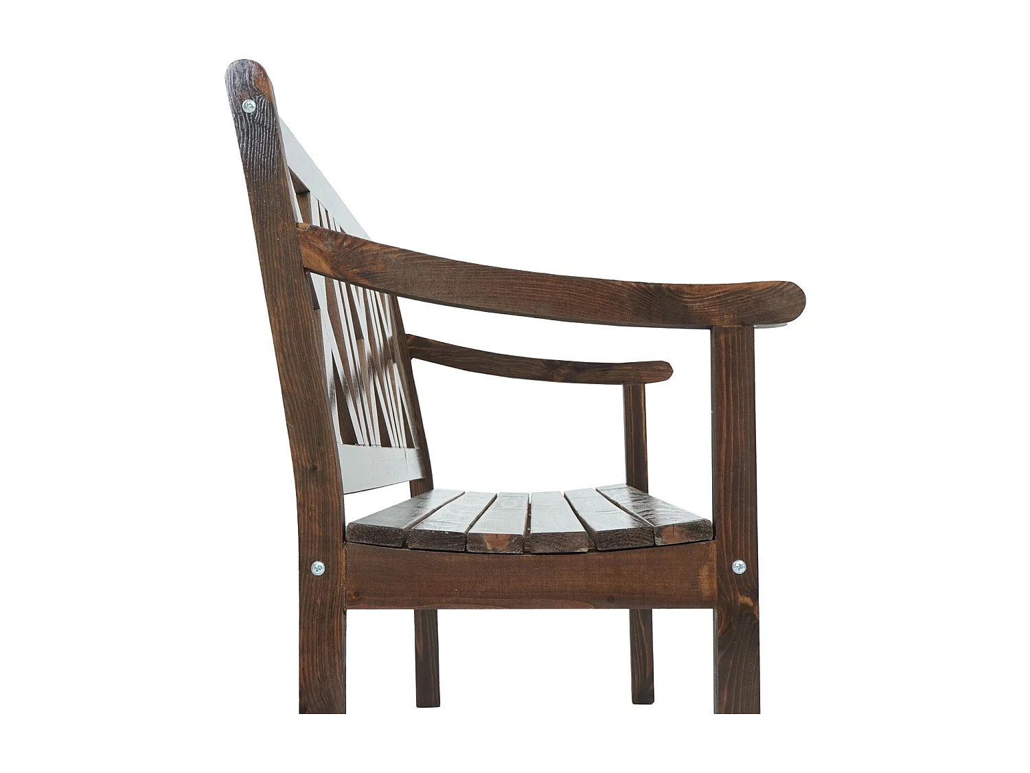 Ławka ogrodowa Mazara,  ciemny brąz