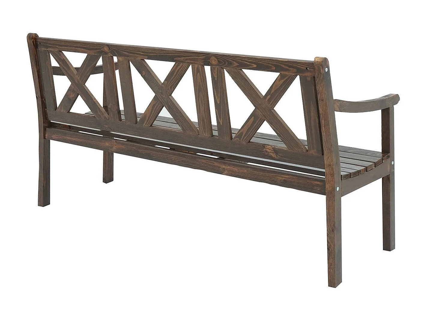Garden bench Mazara,  Dark Brown