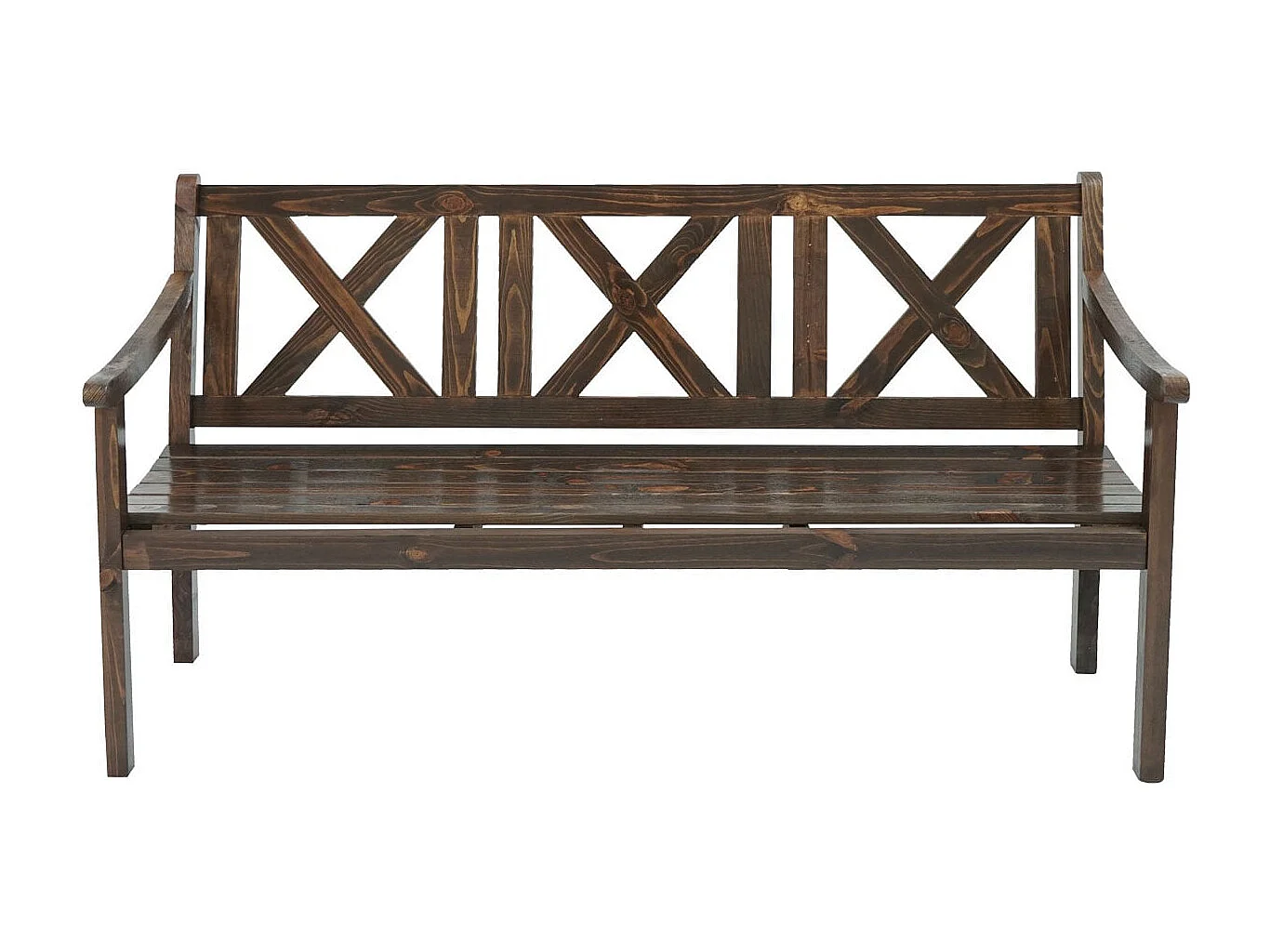 Garden bench Mazara,  Dark Brown