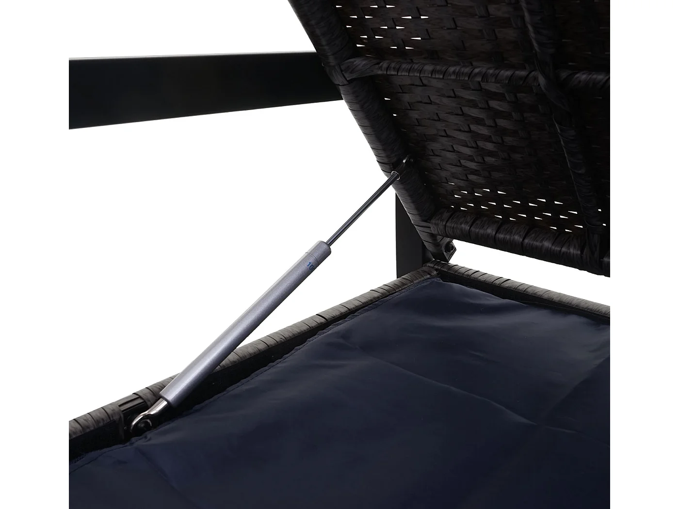 Poly-Rattan 2er Sitzbank MCW-F39, Grau, Kissen schwarz