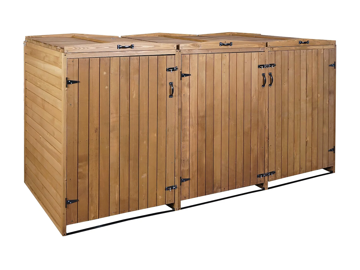 Afvalbakafdekking voor 3/6 afvalbakken MCW-H74,  bruin