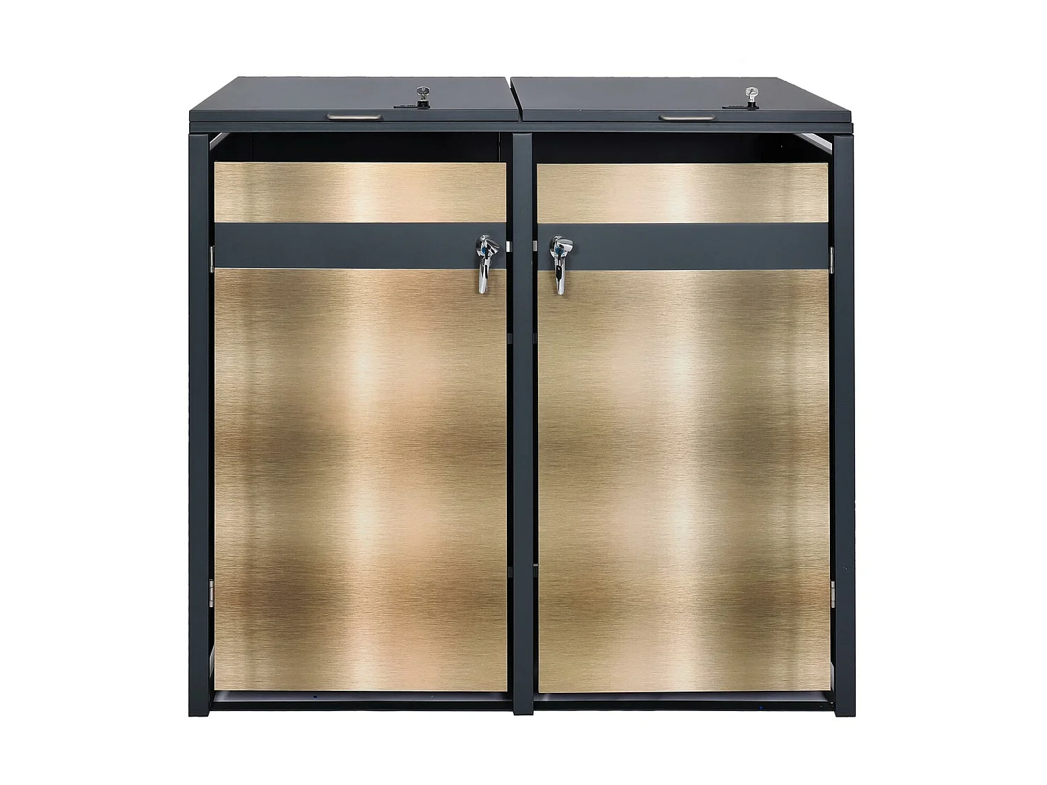 2er Mülltonnenverkleidung MCW-J82, Gold