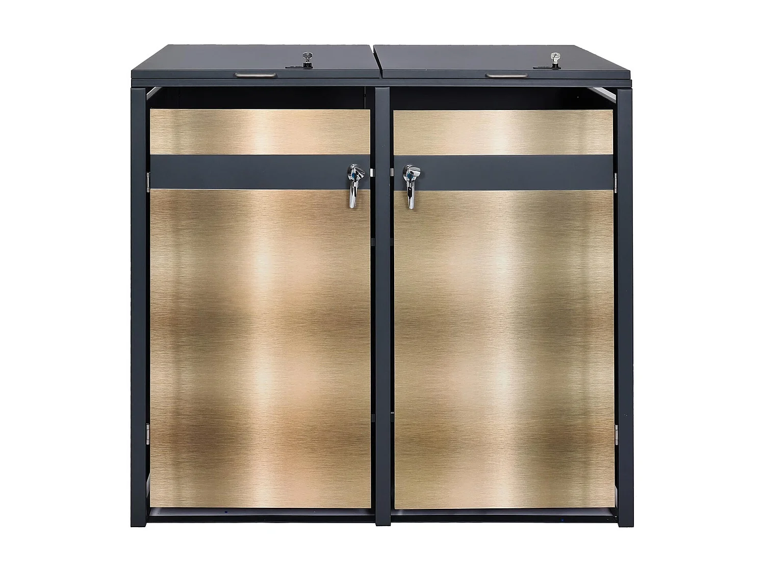 MCW-J82 bin enclosure for two bins,  gold