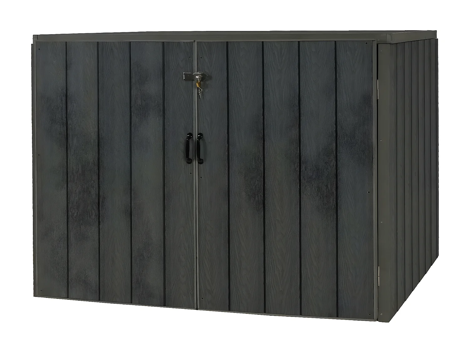 2-/4 WPC vuilnisbakbekleding MCW-J28,  grijs