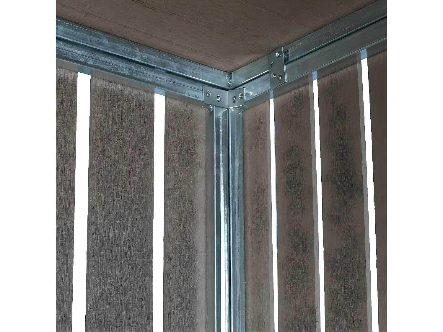 Modulo aggiuntivo per copribidoni box spazzatura rifiuti MCW-J28 XL 100x76x115cm acciaio WPC marrone