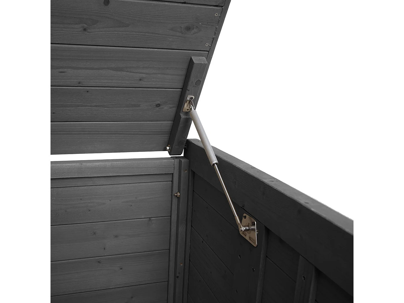 2x copribidoni box spazzatura rifiuti MCW-H75b 104x137x132cm legno abete antracite