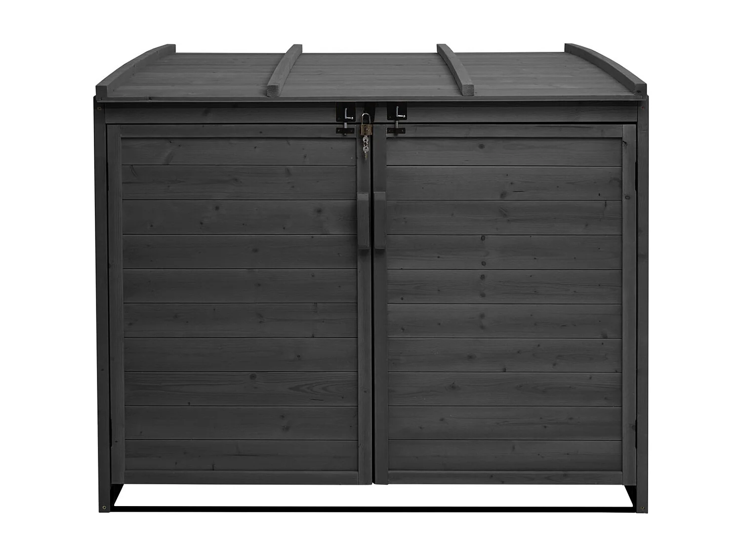 2er/4er Mülltonnenverkleidung MCW-H75b, Anthrazit