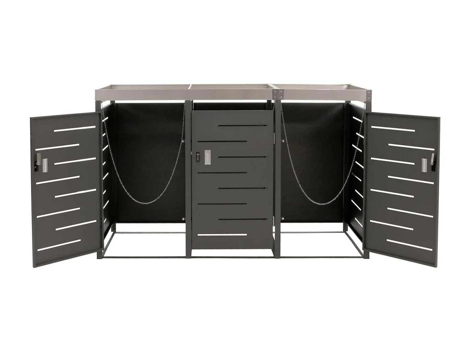 Osłona na trzy pojemniki na śmieci MCW-H40