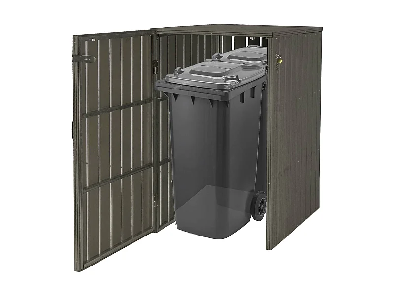 1/2 WPC vuilnisbakbekleding MCW-J28,  grijs