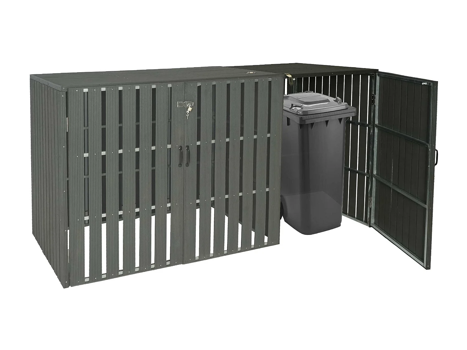 Mülltonnenbox Erweiterung MCW-J28, Anthrazit