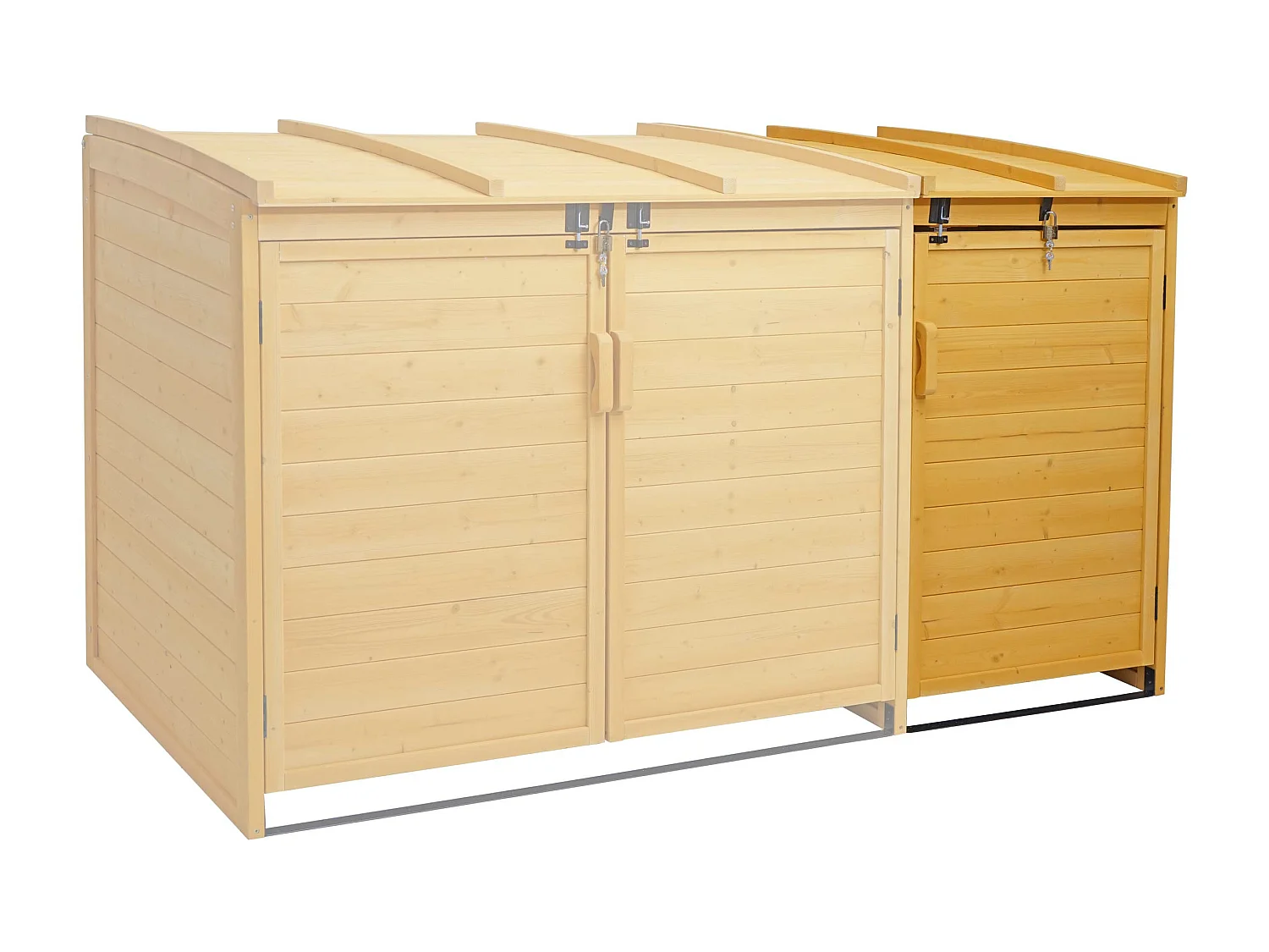 Mülltonnenbox Erweiterung MCW-H75, Braun