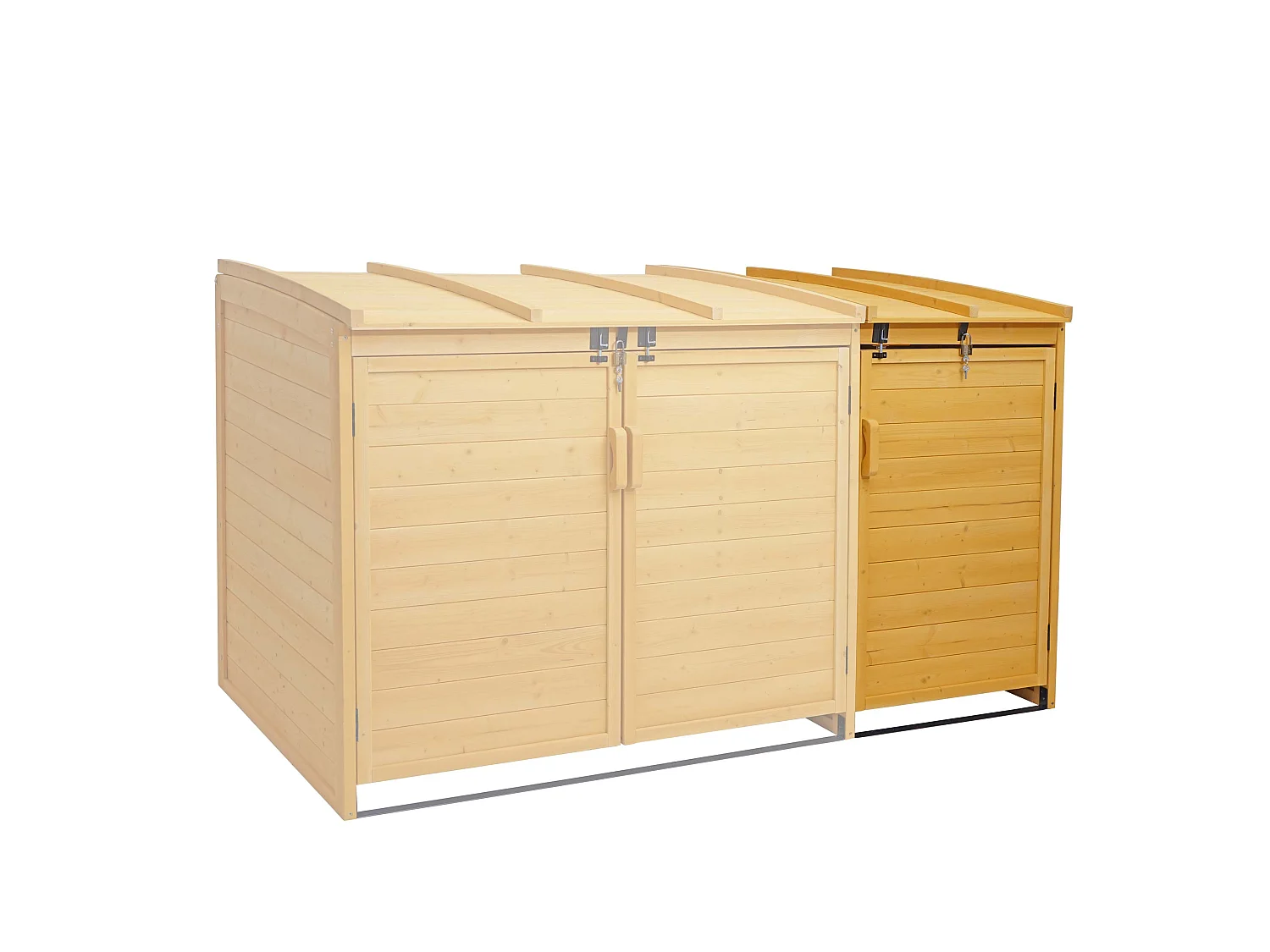 Mülltonnenbox Erweiterung MCW-H75, Braun