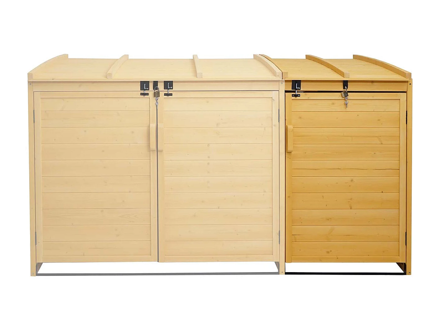 Mülltonnenbox Erweiterung MCW-H75, Braun