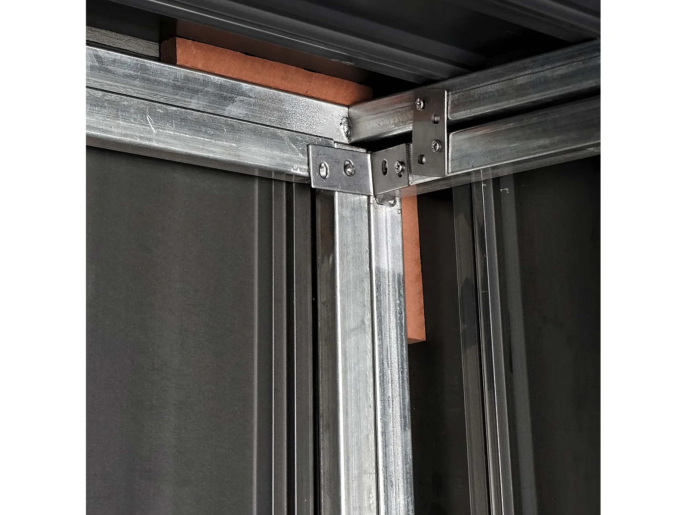 1er WPC-Mülltonnenverkleidung MCW-J28, Anthrazit