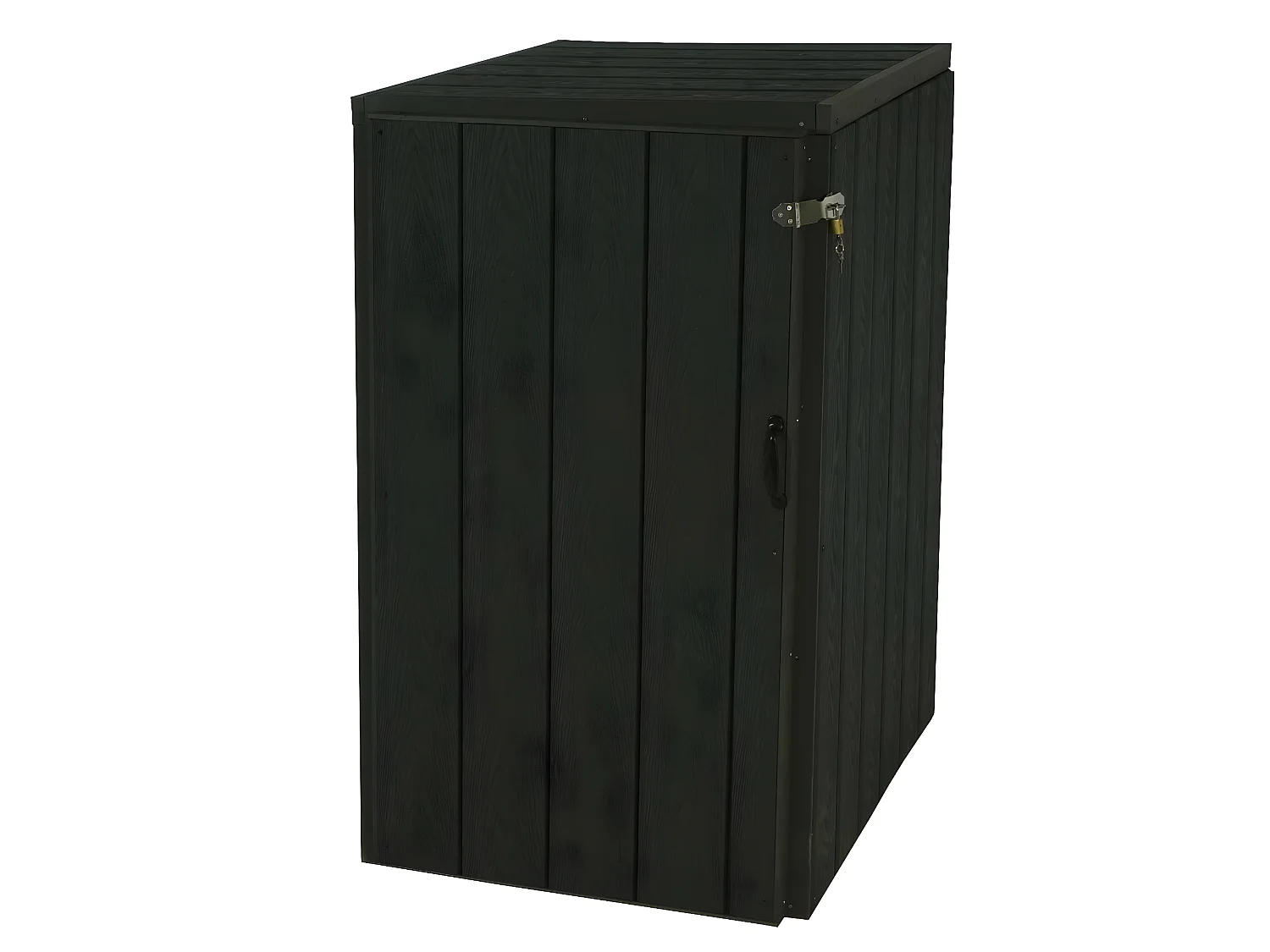 1er WPC-Mülltonnenverkleidung MCW-J28, Anthrazit