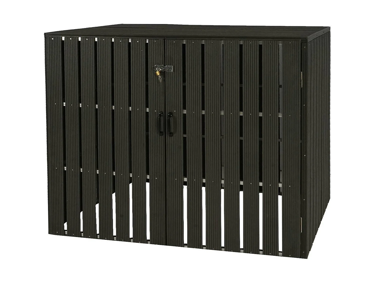 2-/4 WPC vuilnisbakbekleding MCW-J28,  antraciet