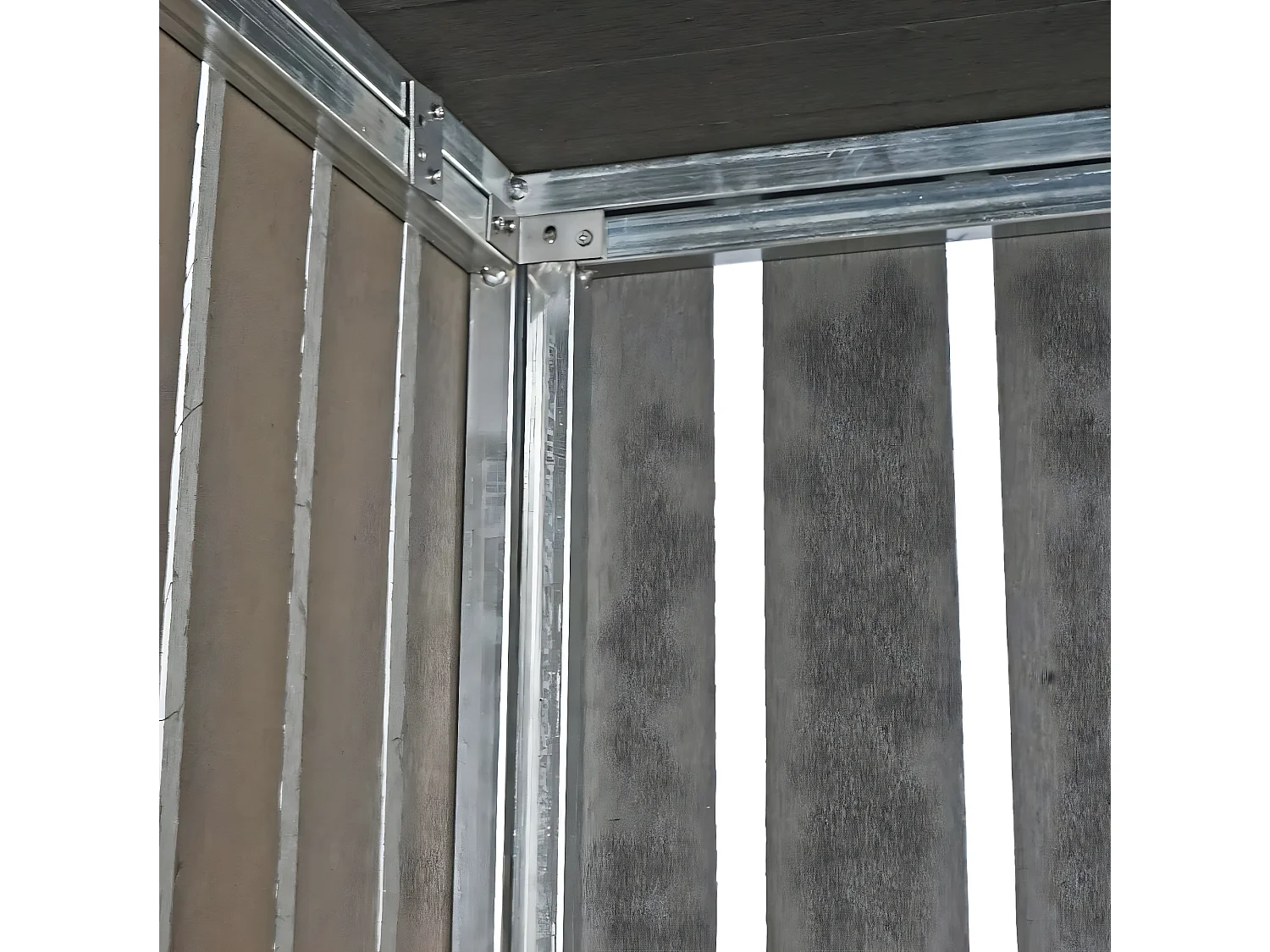 2-/4 WPC vuilnisbakbekleding MCW-J28,  antraciet