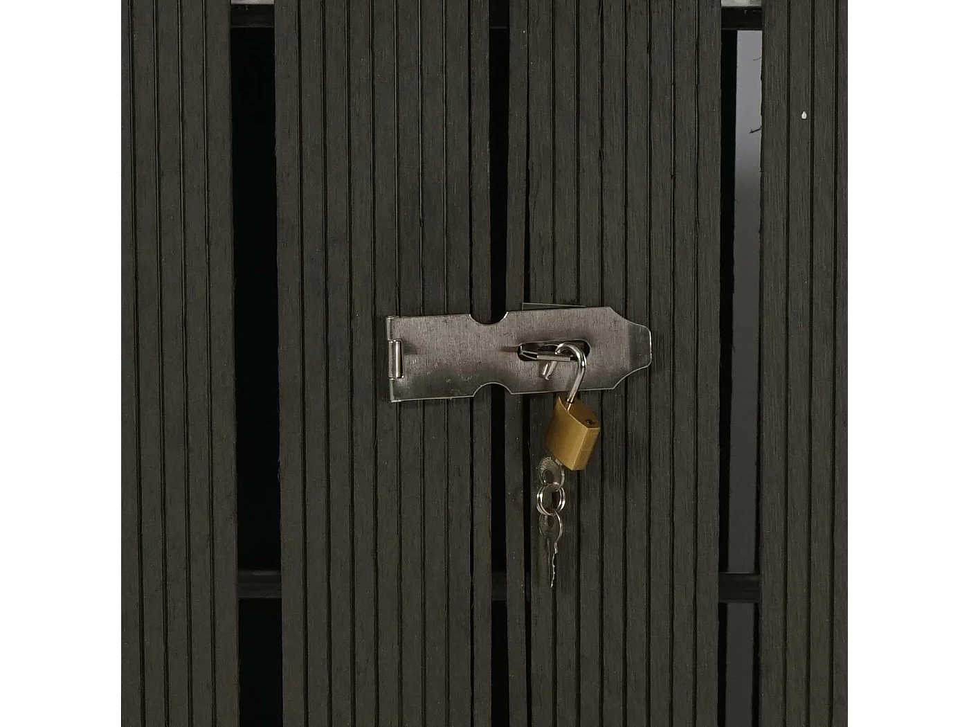 2-/4er WPC-Mülltonnenverkleidung MCW-J28, Anthrazit