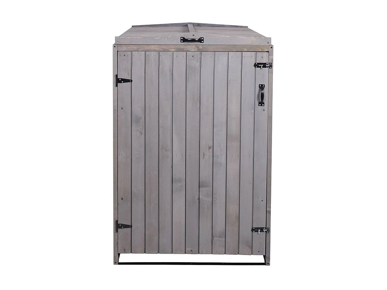 1er-/2er-Mülltonnenverkleidung MCW-H74, Anthrazit-grau