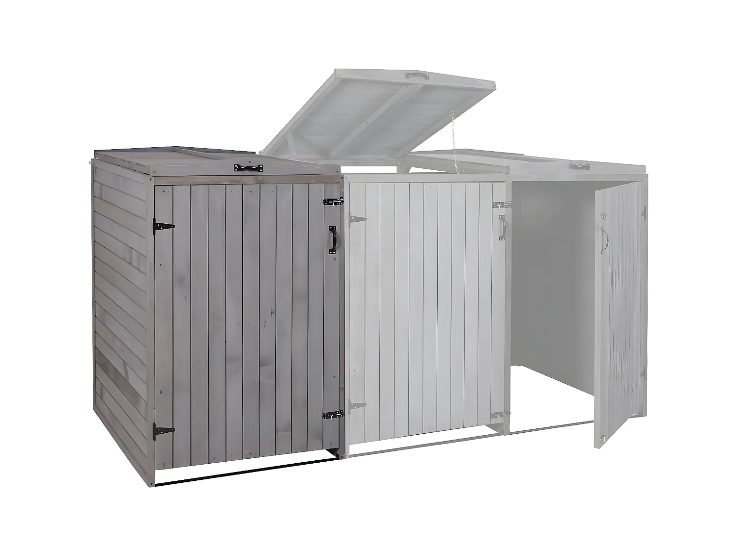 1 pojemnik/2 pojemniki na śmieci MCW-H74,  antracyt-szary