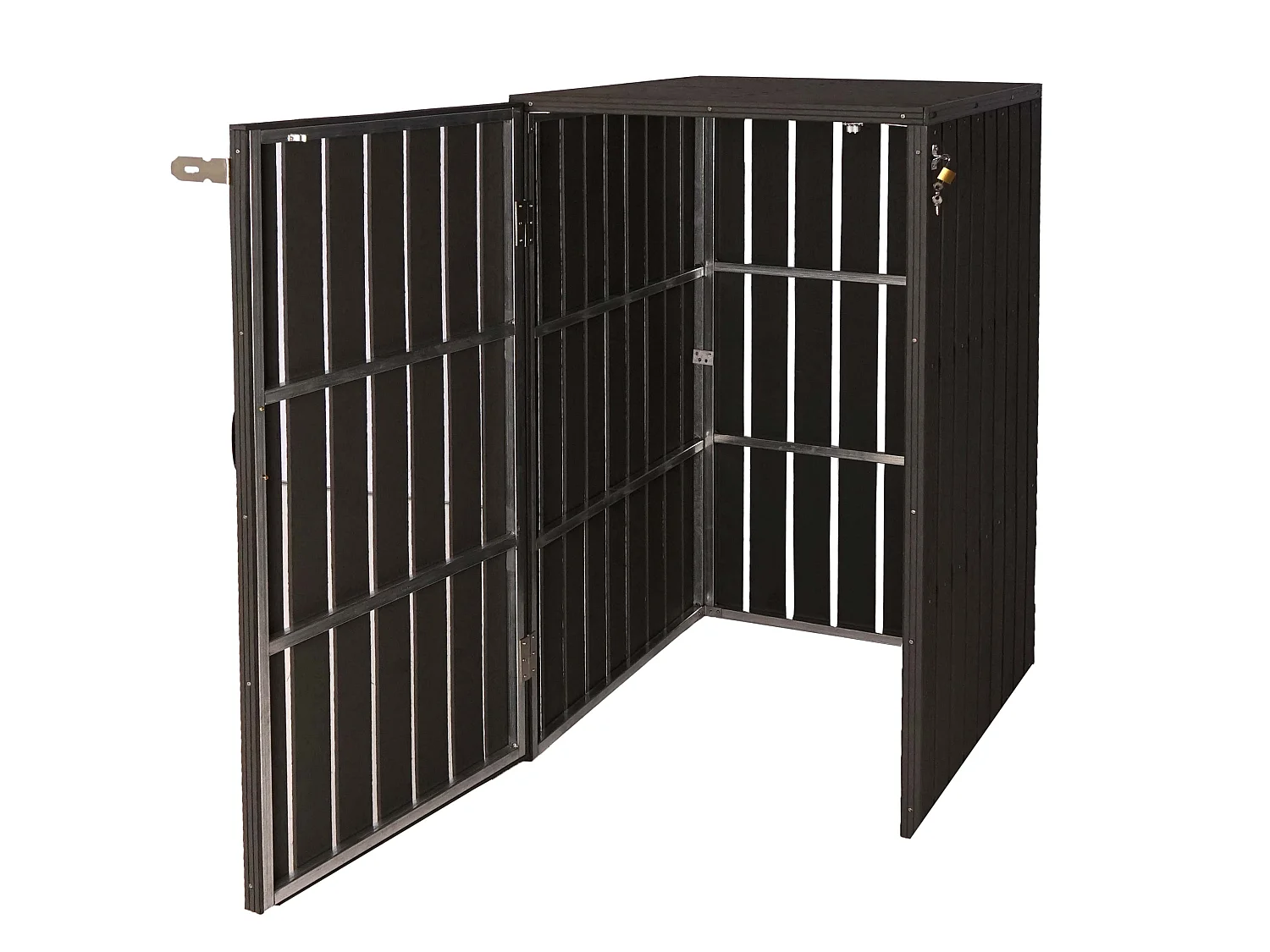 1/2 Okładzina kosza na śmieci WPC MCW-J28,  antracyt