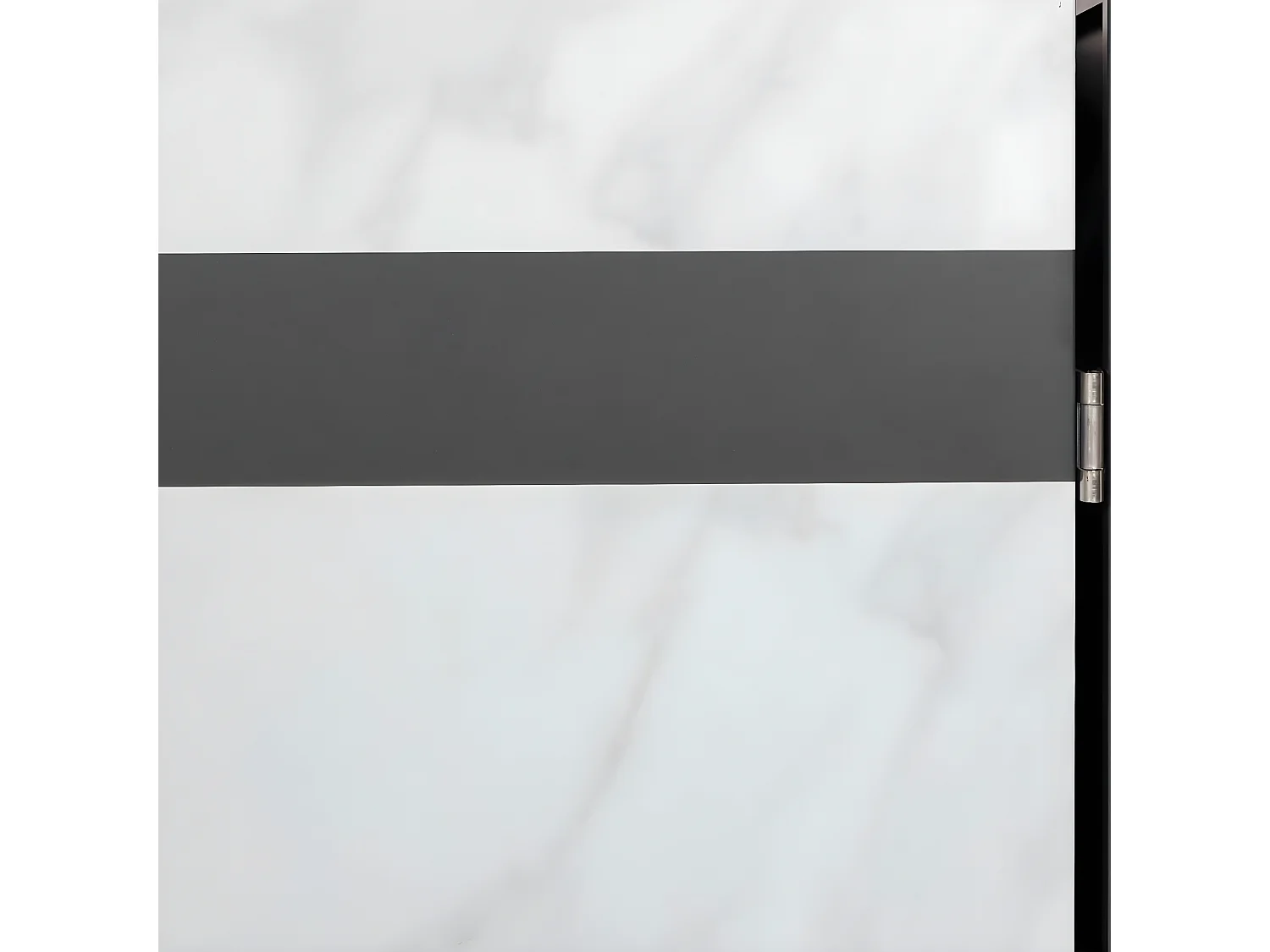 Copribidone box spazzatura rifiuti MCW-J82 80x68x117cm acciaio inox antracite marmo