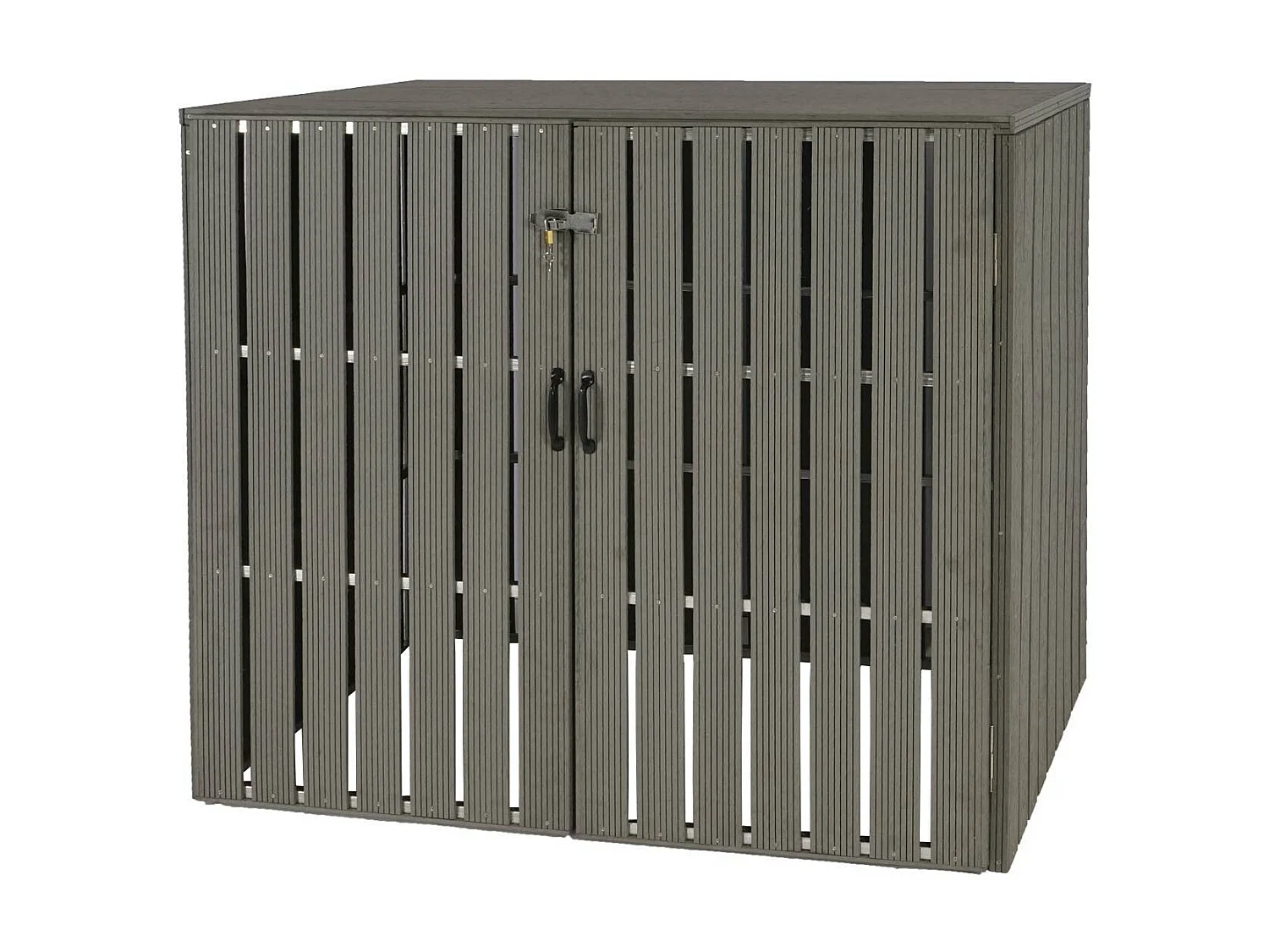 2-/4 WPC vuilnisbakbekleding MCW-J28,  grijs