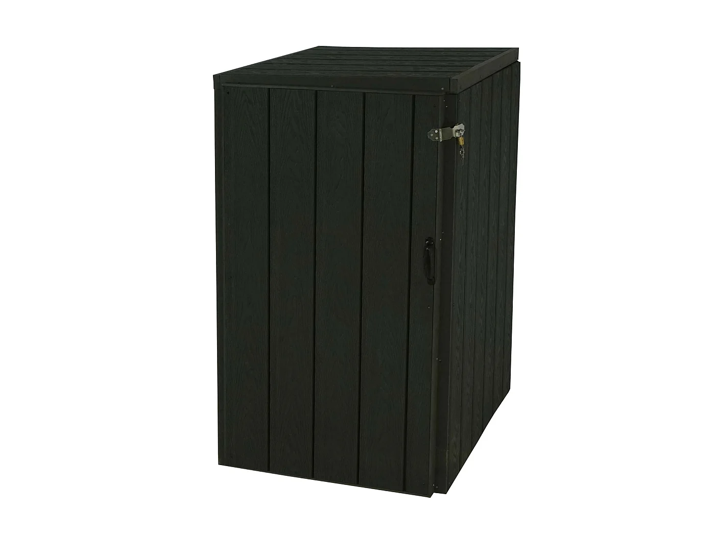 Copribidone box spazzatura rifiuti MCW-J28 Premium XL 105x80x117cm acciaio WPC antracite